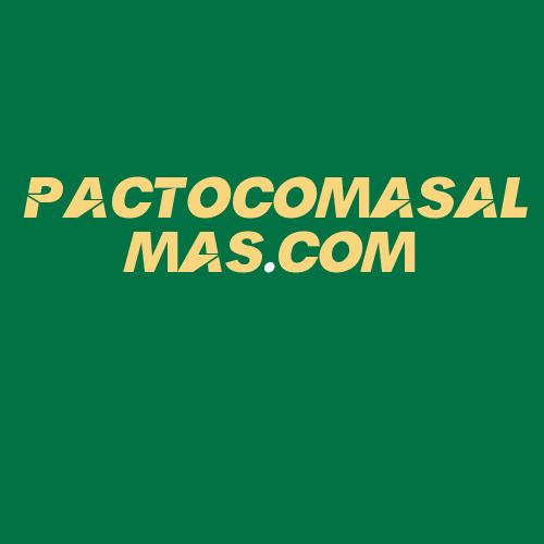 Logo da PACTOCOMASALMAS